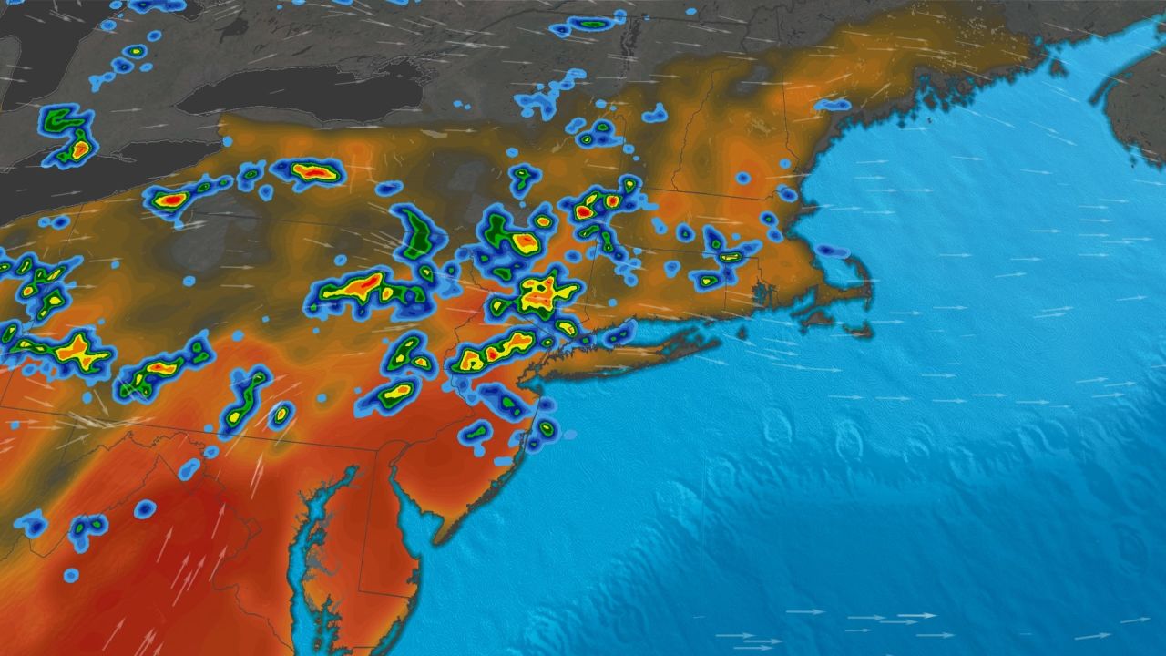 Heat and severe weather are in the forecast Tuesday for the Northeast.
