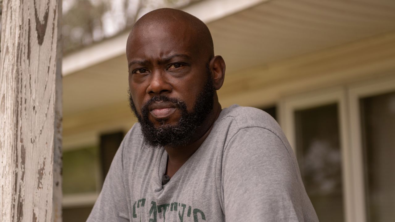 Andrea Macklin is pictured outside his home in Garysburg, North Carolina.