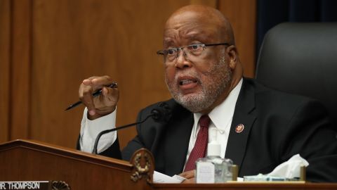 House Homeland Security Committee Chairman Bennie Thompson is seen at a hearing in September.