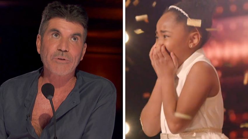 AGT Simon Cowell Victory Brinker Split 1
