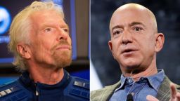 Richard Branson Jeff Bezos SPLIT RESTRICTED