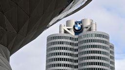 16 March 2021, Bavaria, Munich: The BMW Group headquarters in the Bavarian capital. The company presents its annual report on 17.3.2021. Photo: Peter Kneffel/dpa (Photo by Peter Kneffel/picture alliance via Getty Images)