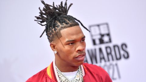 Lil Baby, here at the 2021 BET Awards, was taken into police custody in Paris on Thursday.