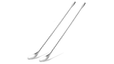 Stainless Steel Bartender Mixing Spoons, 2-Pack
