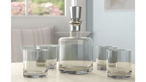 Giselle 5-Piece Whiskey Decanter Set