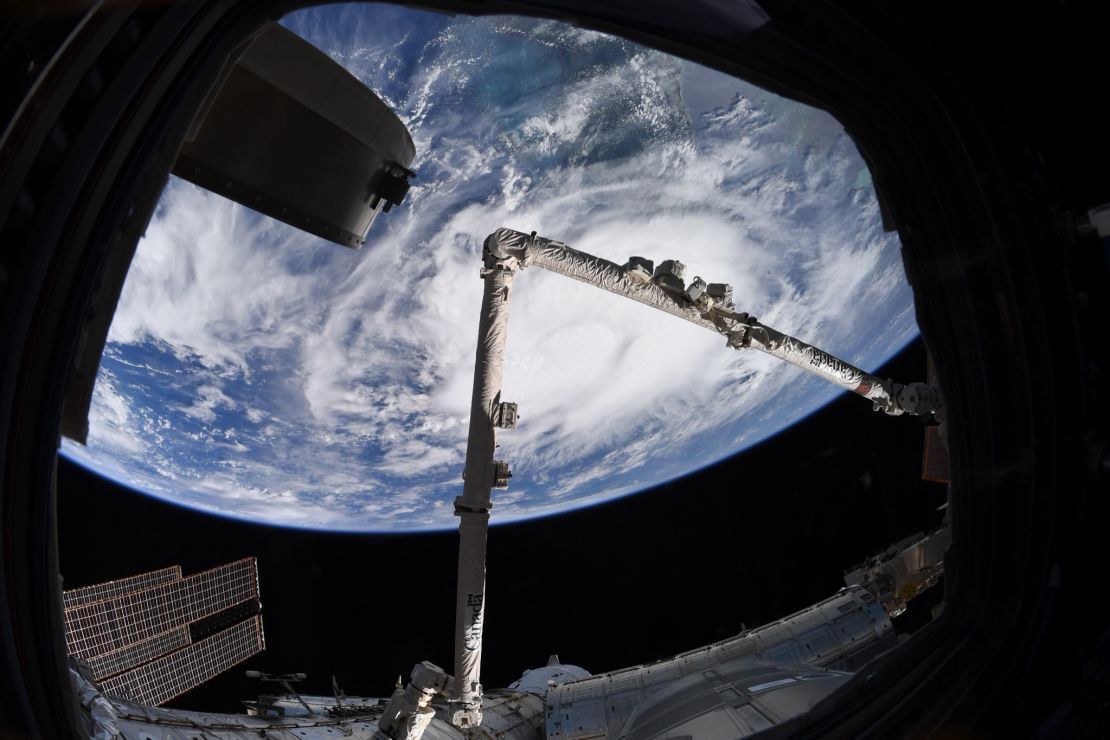 As tropical storm Elsa from the ISS on July 4, 2021.