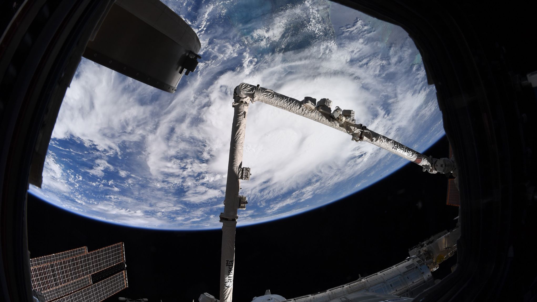 As tropical storm Elsa from the ISS on July 4, 2021.