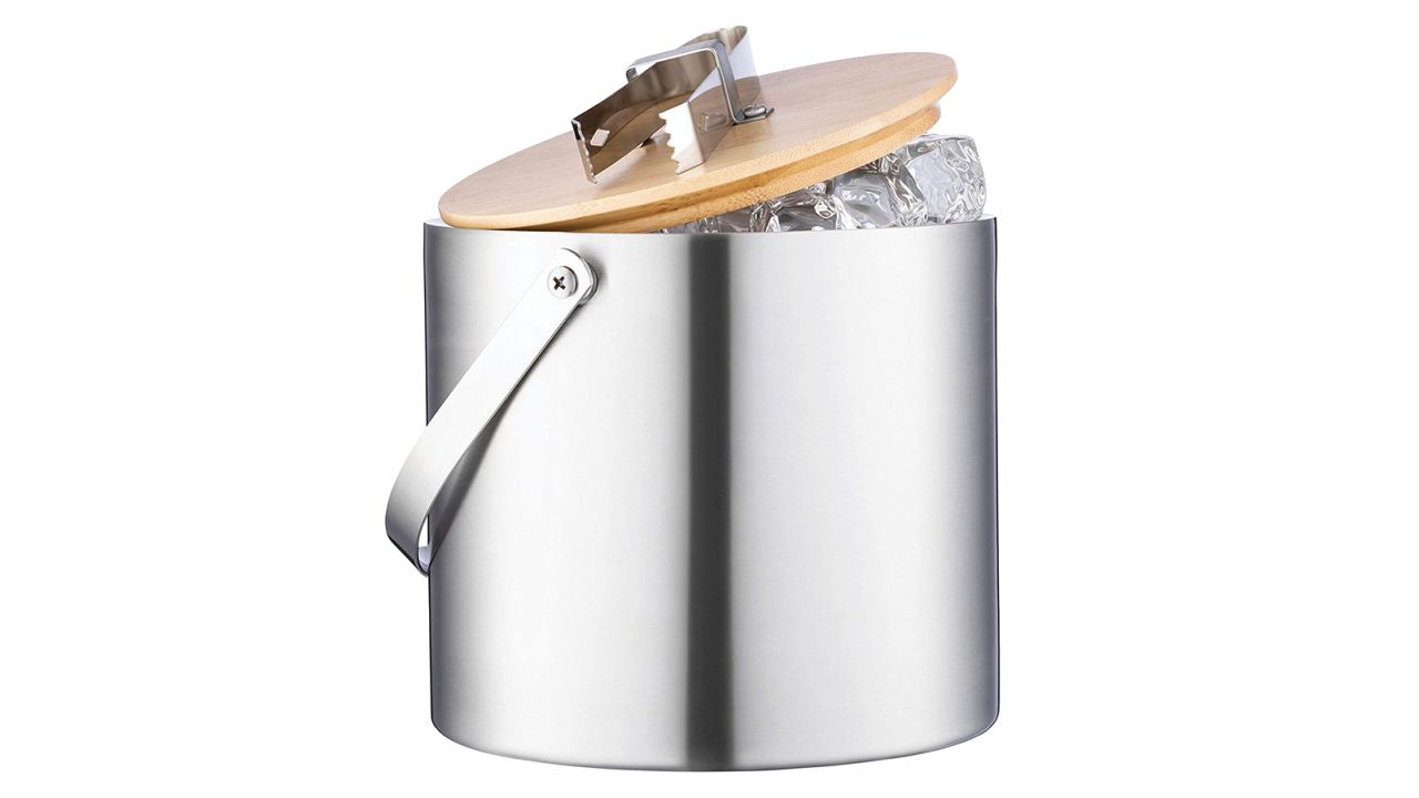 Double-Wall Stainless Steel Insulated Ice Bucket