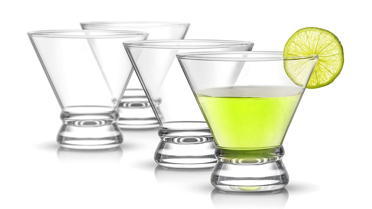 JoyJolt Afina Martini Glasses, Set of 4