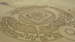 SCREENGRAB sand artwork croatia