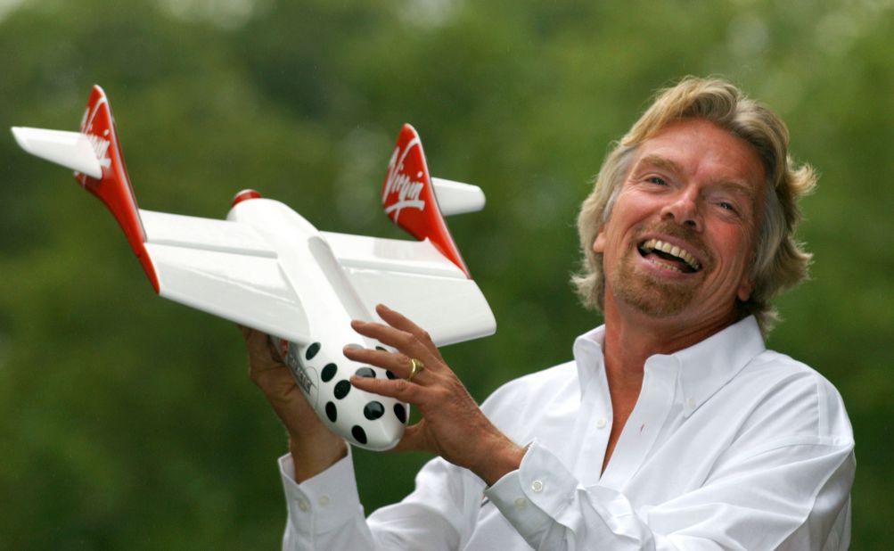 Branson announced his space tourism venture, Virgin Galactic, in 2004.
