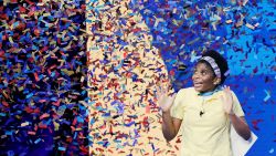 Zaila Avant-garde, 14, from New Orleans, Louisiana, wins the 2021 Scripps National Spelling Bee Finals at the ESPN Wide World of Sports Complex at Walt Disney World Resort in Lake Buena Vista, Florida, U.S. July 8, 2021.  REUTERS/Joe Skipper