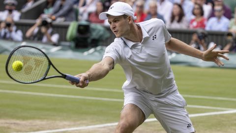Hubert Hurkacz was unable to come back from two sets down.