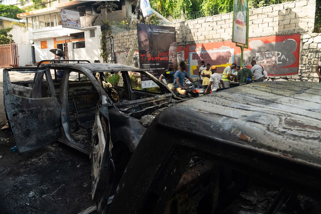 Violence broke out after Haiti's President was assassinated on Wednesday. 