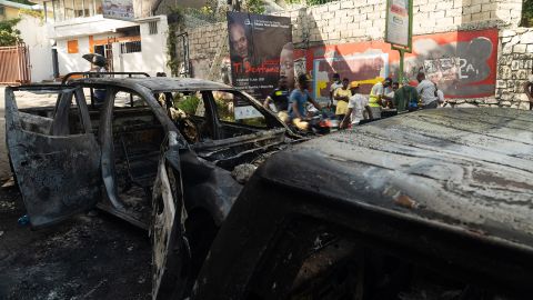 Violence broke out after Haiti's President was assassinated on Wednesday.