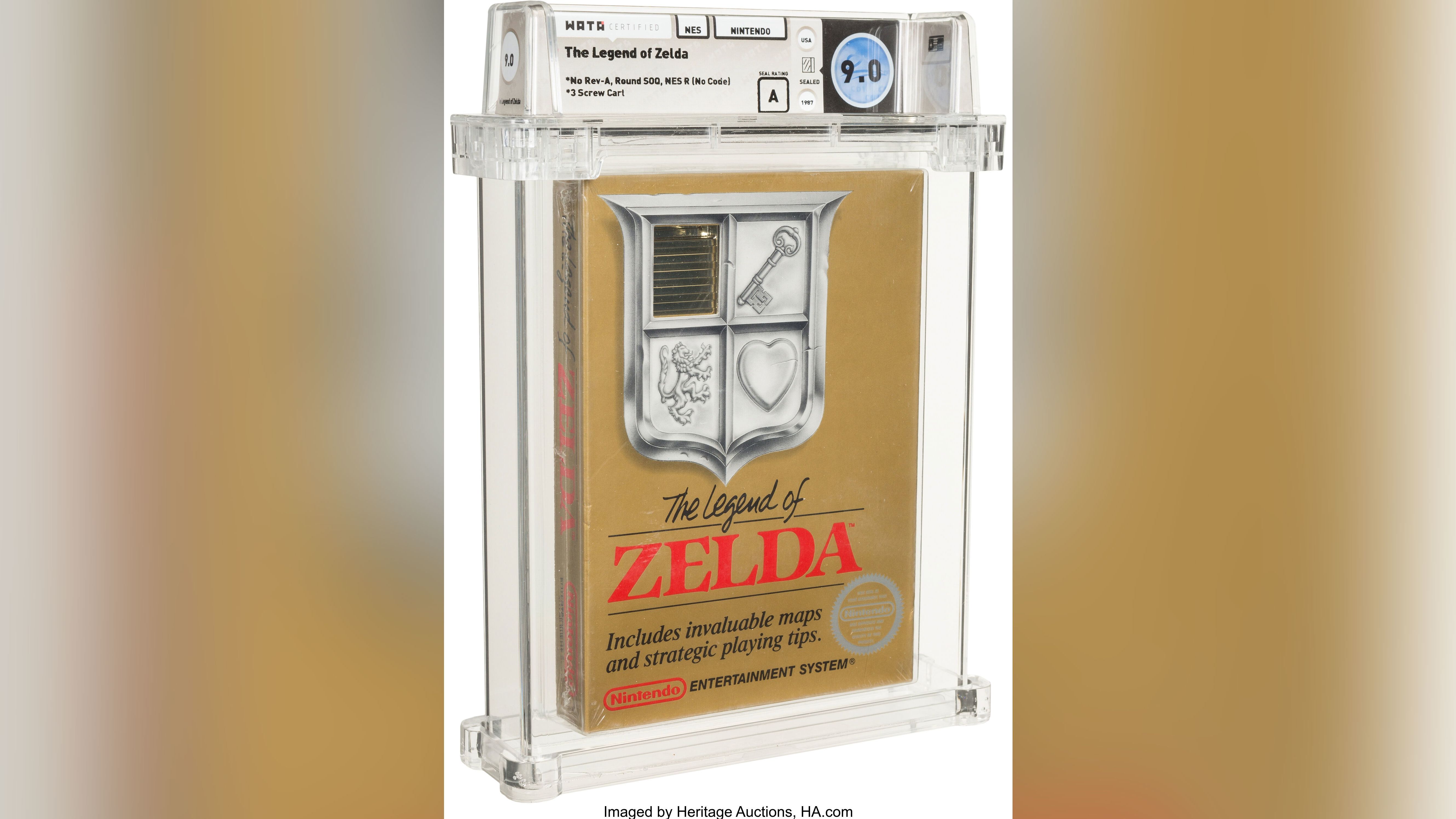 Legend of Zelda' sells for $870,000 at auction, a record for a video game