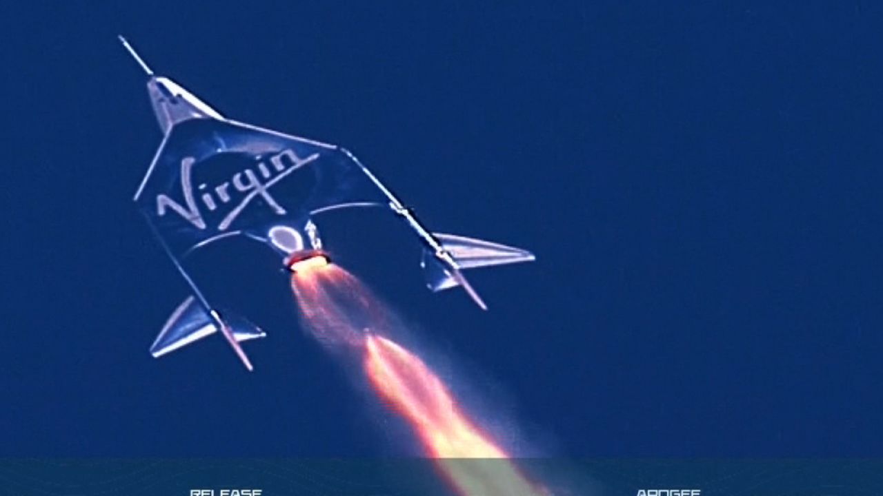 Richard Branson Virgin Galactic Flight 01