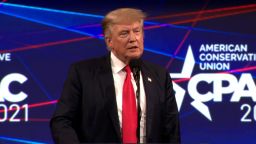 Former President Donald Trump speaks to CPAC attendees on July 11, 2021, in Dallas.