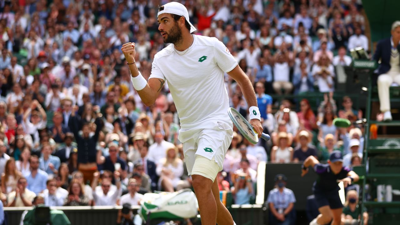 Matteo Berrettini did not look out of place in his first grand slam final. 
