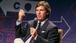 LOS ANGELES, CA - OCTOBER 21:  Tucker Carlson speaks onstage during Politicon 2018 at Los Angeles Convention Center on October 21, 2018 in Los Angeles, California.  (Photo by Rich Polk/Getty Images for Politicon )