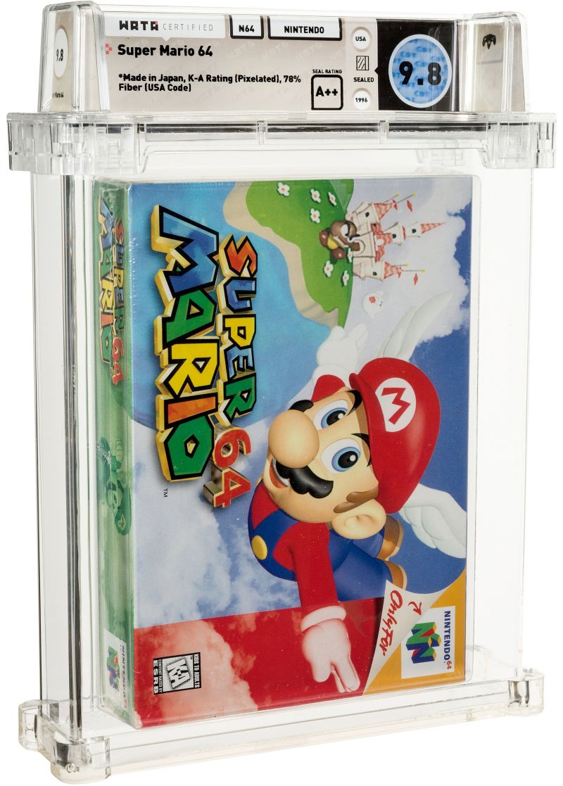 Super Mario 64' sells for over $1.5 million, the most ever paid