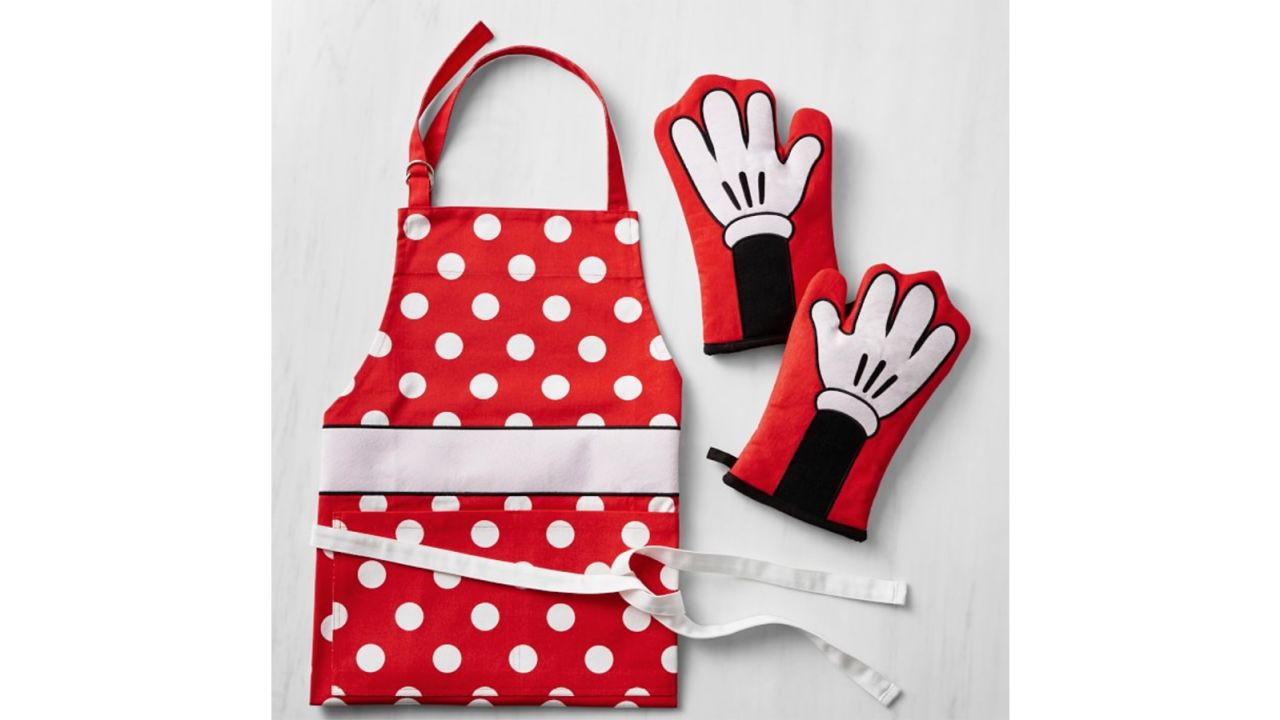 Disney Minnie Adult Apron and Oven Mitt Set