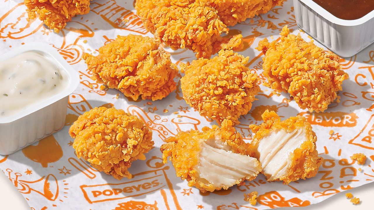 Popeyes is launching chicken nuggets. 