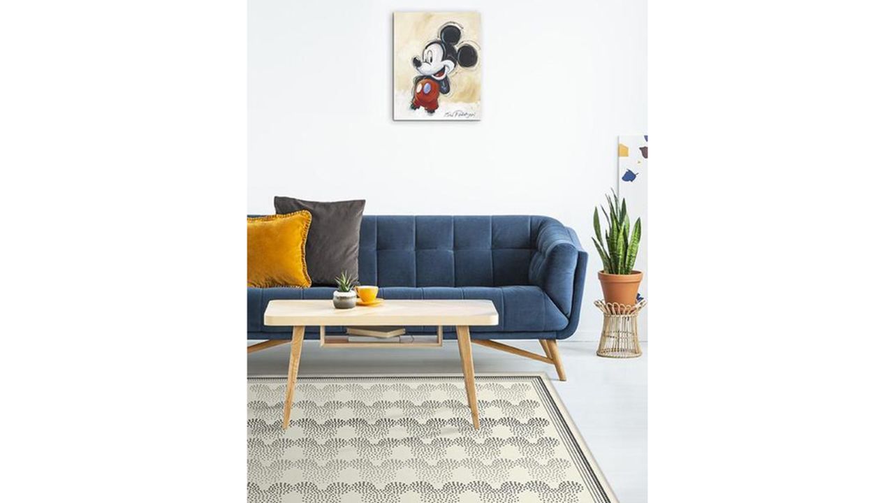 Mickey Ombre Black and White Rug