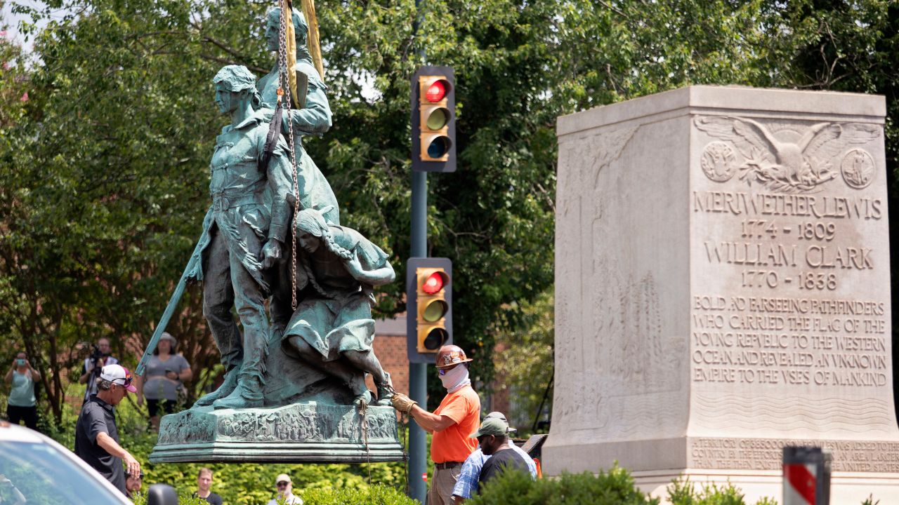 Charlottesville removes Lewis and Clark statue featuring Sacagawea