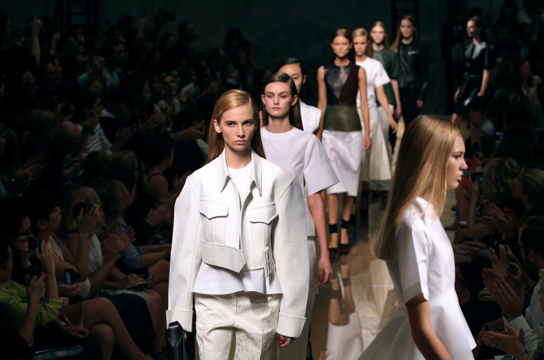Céline's Spring/Summer 2012 ready-to-wear collection show in Paris. 
