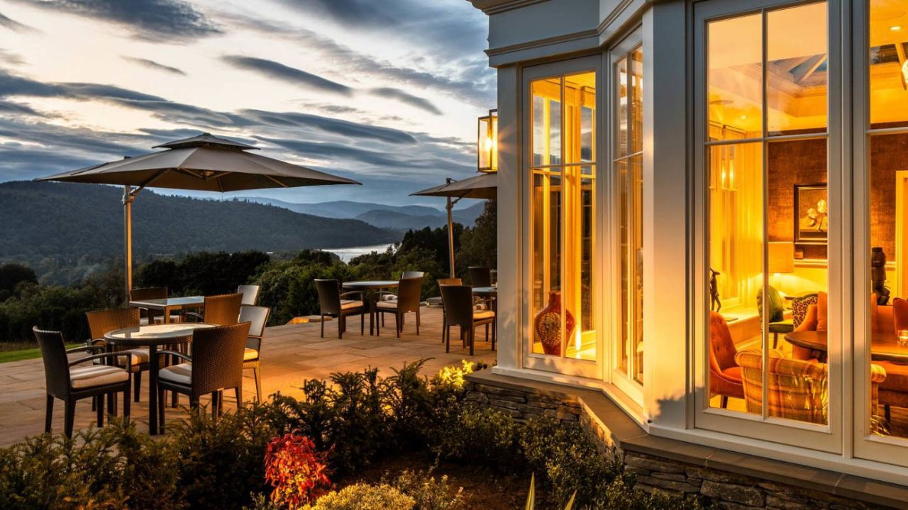 Henrock has a view of Windermere, England's largest lake.