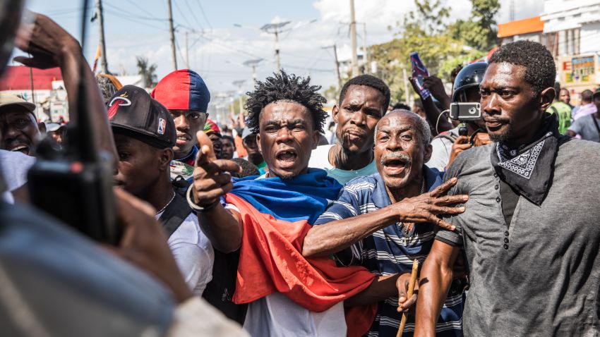 Haiti protestors