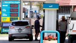 A customer prepares to pump gasoline into his car at a Valero station on July 12, 2021 in Mill Valley, California. The price of gasoline in the San Francisco Bay Area is the highest in the nation with an average price of $4.46 for a gallon of regular in San Francisco. The statewide average in California is $4.30, the highest average in the state since 2012.