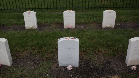 The cemetery at the Carlisle Indian Industrial School, the first government-funded off-reservation boarding school for Native American children, created to assimilate Indigenous youth into the dominant White culture, in Pennsylvania.