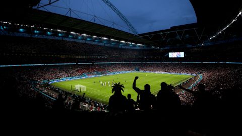General view inside Wembley Stadium during the UEFA Euro 2020 Final.