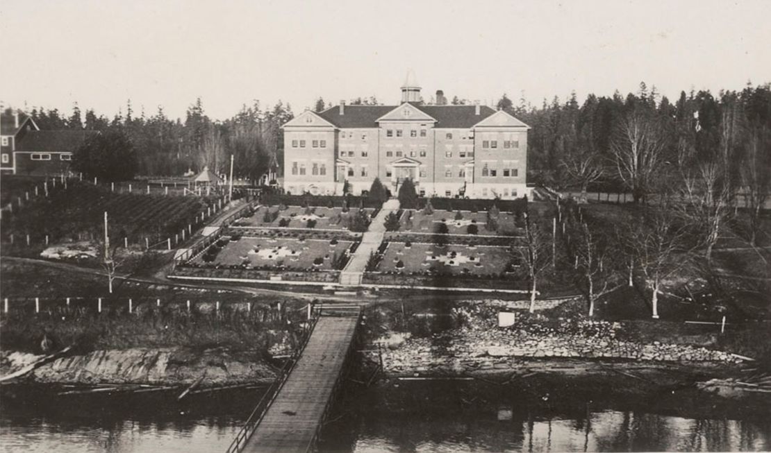 The Kuper Island Residential School in British Columbia is picured in this June 19, 1941, archive photo.