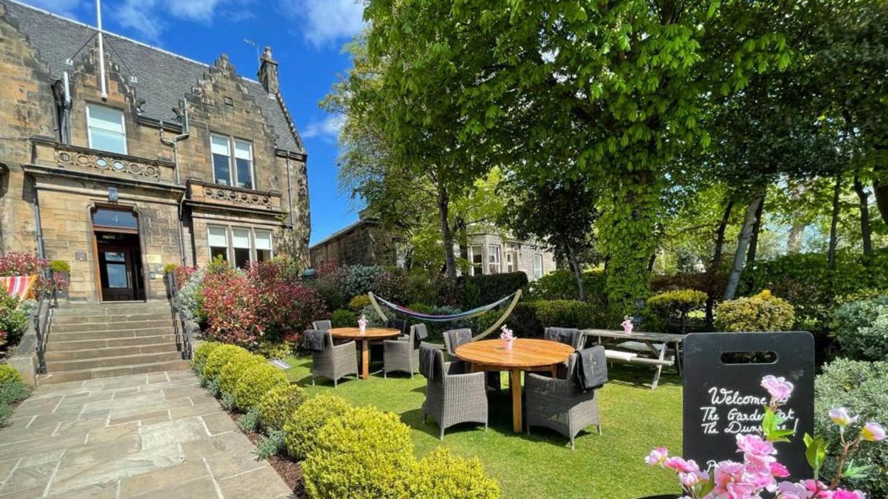<strong>The Garden, The Dunstane Houses, Edinburgh:</strong> Whether you fancy a hammock, deck chair or full dining table, you can eat and drink in style on the charming lawn, surrounded by beautifully manicured gardens. Heaters and blankets are also on hand for when temperatures drop after dark, but another option to keep warm is their collection of single malts.