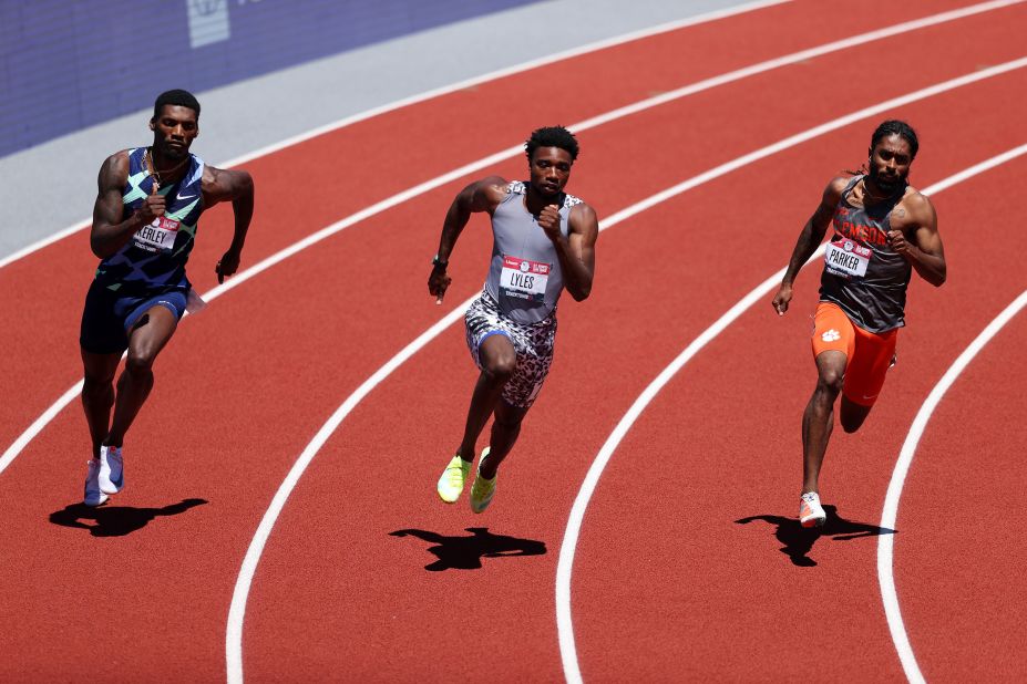 <strong>Noah Lyles (United States):</strong> Lyles, center, is the current world champion in the 200 meters and many people's favorite to win the event at the Olympics, which Usain Bolt won in each of the past three Games. Bolt's retirement also opens the door for a new 100-meter champion. Lyles, 23, was expected to compete in that event, too, but he finished seventh at the US Olympic trials and failed to qualify. The winner of that race, Trayvon Bromell, is now among the favorites there.