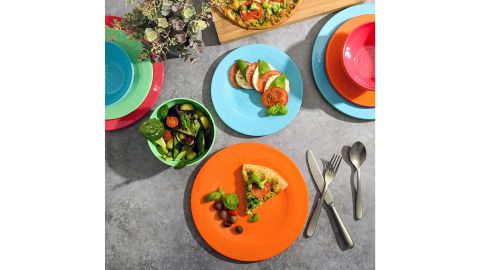 Gibson Home Brist Melamine Dinnerware, Set of 4