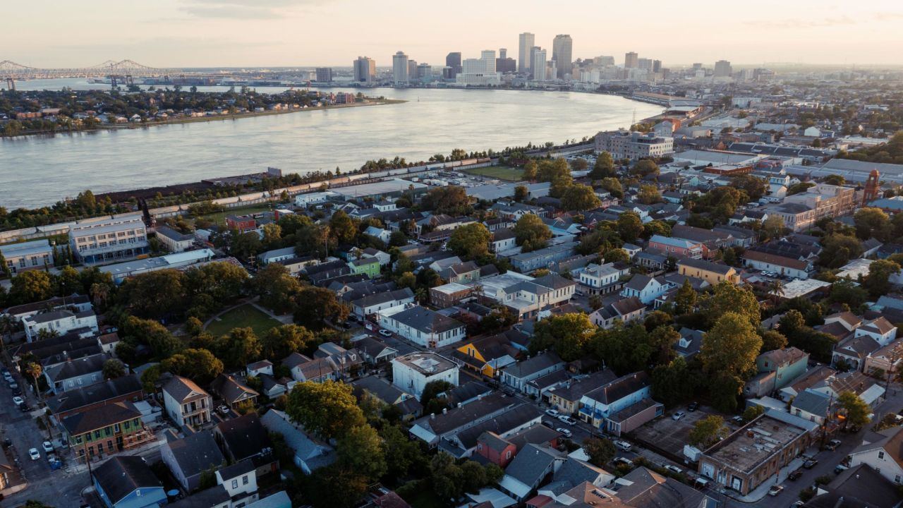 The Bywater neighborhood of New Orleans. As the climate crisis makes record-breaking heat waves more frequent, researchers say cities should do more to combat the impact of urban heat islands.