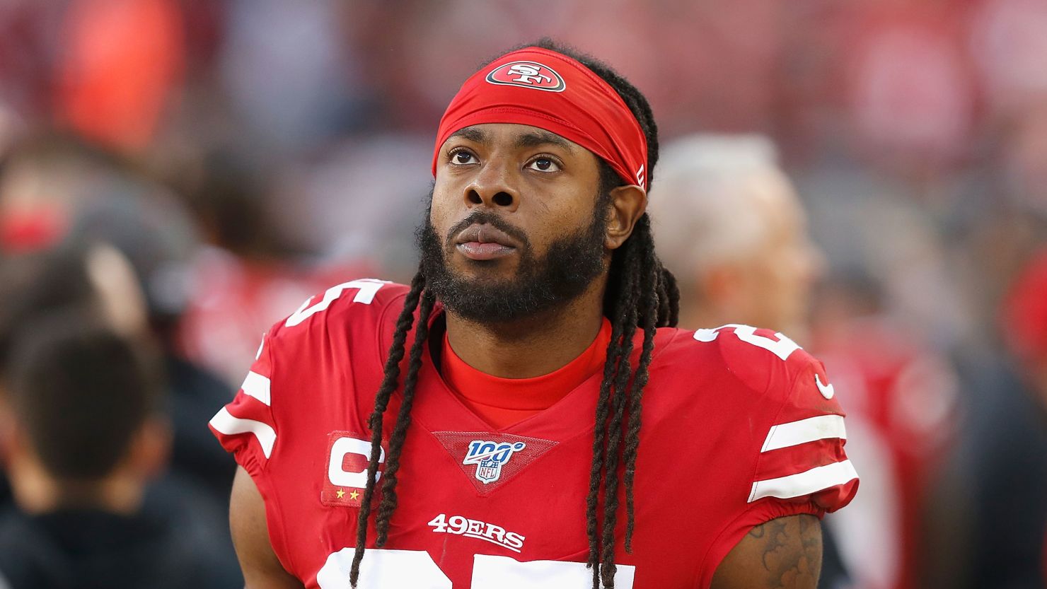 Richard Sherman most recently played for the San Francisco 49ers.