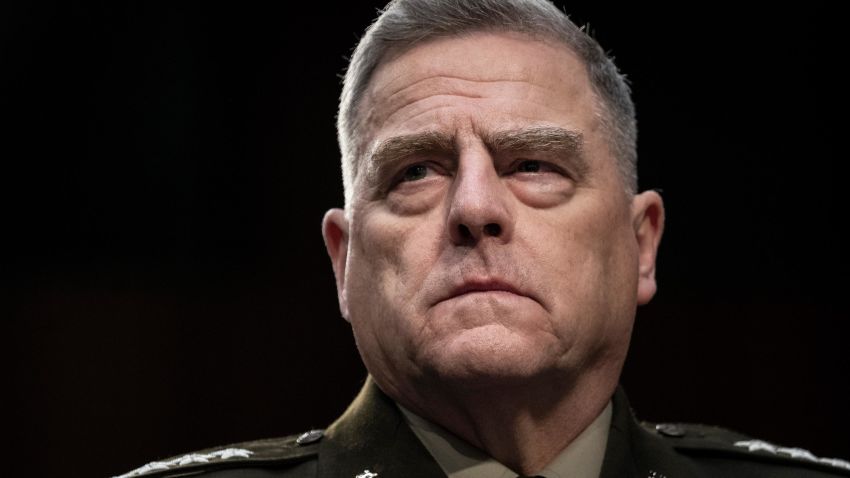 Mark Milley testifies during a Senate Armed Services Committee hearing concerning the Department of Defense budget in the Hart Senate Office Building on March 4, 2020 in Washington, DC.