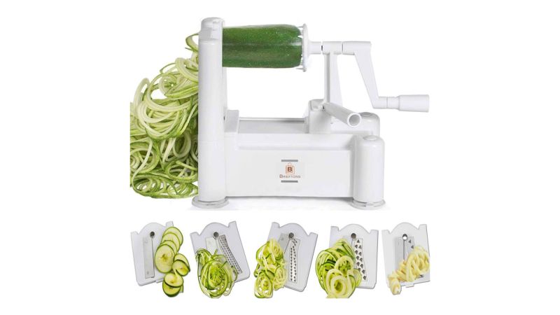 Vertical Spiralizer Vegetable Fruit Spiral Maker Manual Slicer Cutting Chopping 