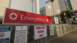 January 7, 2021, Los Angeles, California, USA: A Emergency sign is seen at Los Angeles County + USC Medical Center in Los Angeles Thursday, Jan. 7, 2021. (Credit Image: © Ringo Chiu/ZUMA Wire)