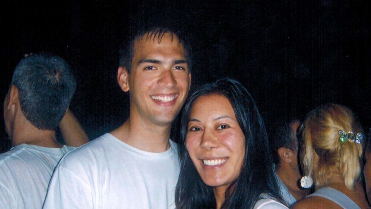 <strong>New beginnings:</strong> As their relationship became more serious, Carlson proposed to Cheng on July 4, 2007. Here they in Rio de Janeiro, Brazil celebrating New Year's Eve 2007.