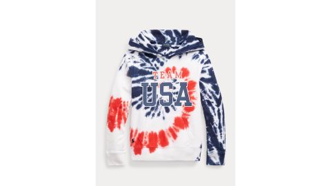 Polo Ralph Lauren Team USA Girls Tie-Dye Terry Hoodie