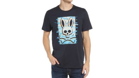 Psycho Bunny Men's Wave Logo Graphic Tee