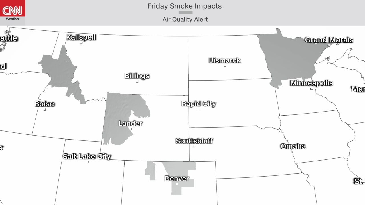 Air quality alerts in effect due to wildfire smoke 