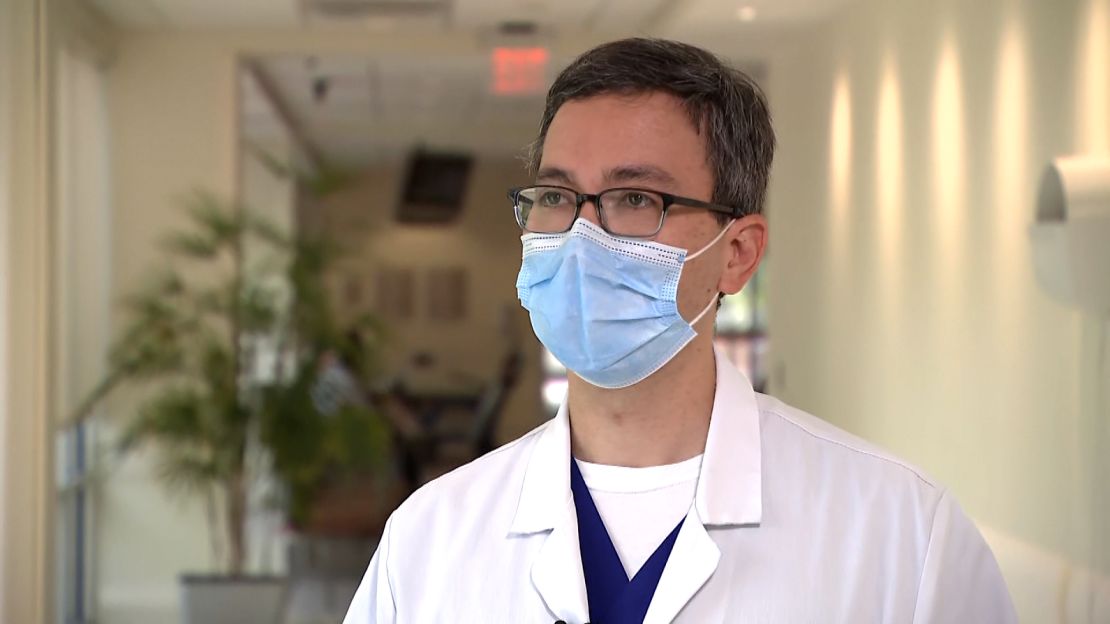 Dr. Frank Courmier said this wave of Covid-19 cases are unvaccinated patients in their 30s and 40s at Our Lady of Lourdes Regional Medical Center in Lafayette, Louisiana.