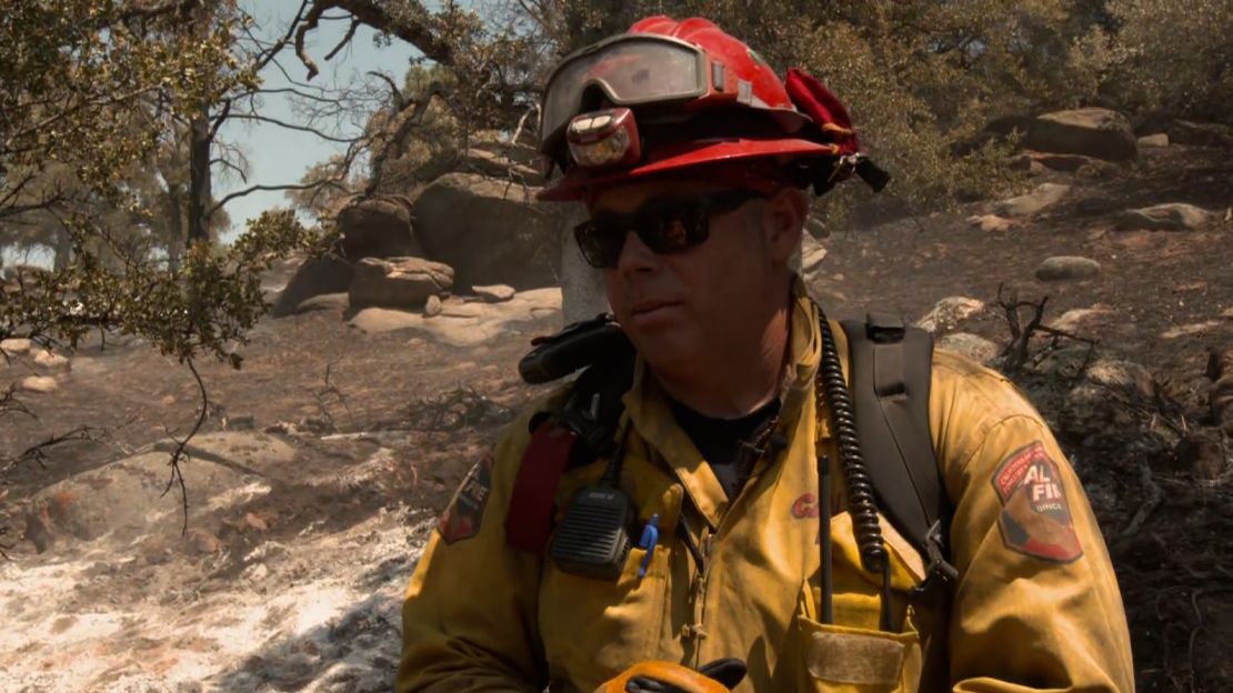 Dennis Smith has been fighting fires with CalFire for 25 years.